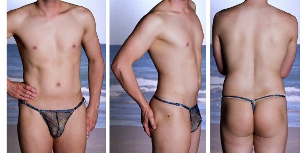 <strong>Aussie Togs – Mesh Fixed Front Hook Adjustable G-String</strong>