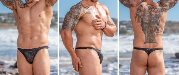 <strong>Aussie Togs – Mesh Slim Thong Briefs</strong>