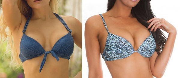 <strong> boobah Swimwear – Booster Pleated Bikini Bra</strong>