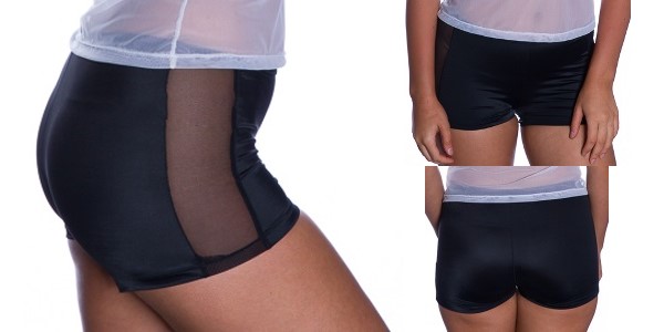 <strong> boobah Swimwear – Mesh Sides Boy-leg Pants</strong>