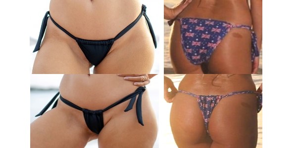 <strong>sunbabe Swimwear – Micro Slide-able Soft Tie Sides Pants</strong>