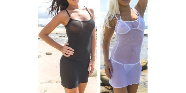 <strong>sunbabe Swimwear – Cover Up Micro Mesh Dress</strong>