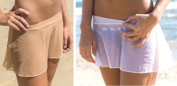 <strong>sunbabe Swimwear – Mesh Soft Frill Micro Skirt</strong>