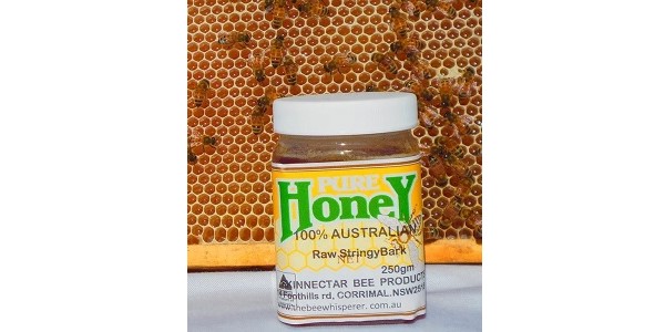 The Bee Whisperer – Seasonal Honey – Raw Stringy Bark Honey