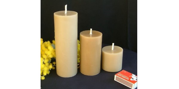 The Bee Whisperer – Set of 3 Pure Beeswax Pillar Candles