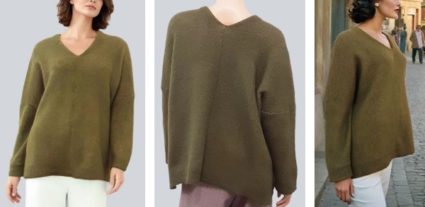 Alpaca Shop Australia – Alpaca Brushed Pullover Sweater – Olive Green
