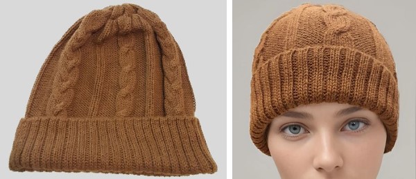 Alpaca Shop Australia – Alpaca Cable Thick Beanie – Camel