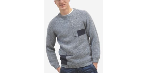 Alpaca Shop Australia – Alpaca Jacquard Sweater – Light Blue