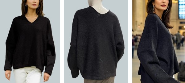 Alpaca Shop Australia – Alpaca Mohair Pullover – Black