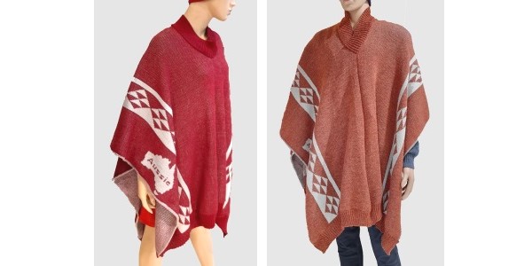 Alpaca Shop Australia – Alpaca Poncho Breaks Waves Women