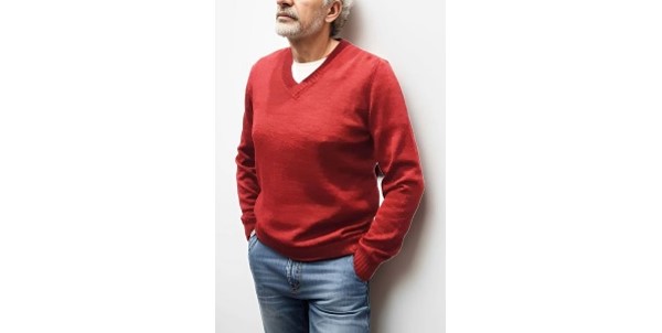 Alpaca Shop Australia – Alpaca V Neck Sweater Jersey – Wine