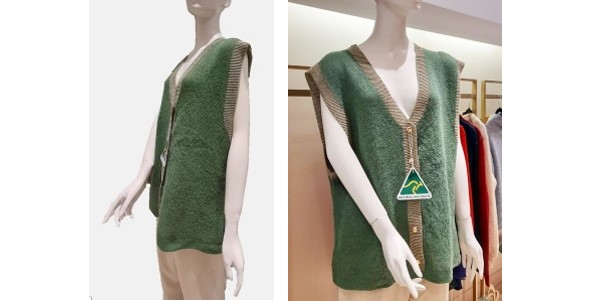 Alpaca Shop Australia – Alpaca Women’s Button Up Pullover Vest – Green