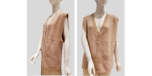 Alpaca Shop Australia – Alpaca Women’s Button Up Pullover Vest – Natural Beige