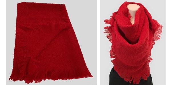 Alpaca Shop Australia – Unisex Smooth Alpaca Scarf Super Soft – Red