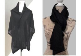 Alpaca Shop Australia – Alpaca Baby Shawl-Scarf – Extra Soft & Light – Black