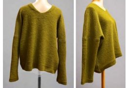 Alpaca Shop Australia – Alpaca Mohair Pullover Sweater Plus Size – Lemon Green