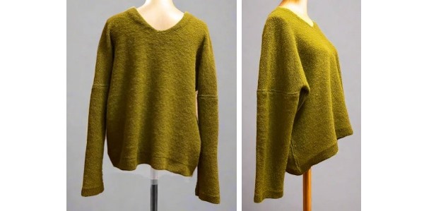 Alpaca Shop Australia – Alpaca Mohair Pullover Sweater Plus Size – Lemon Green