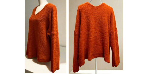 Alpaca Shop Australia – Alpaca Mohair Pullover Sweater Plus Size – Terracotta