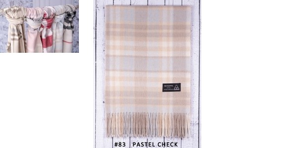 UGG Scarf – Premium Scarf – Pastel Check SKU 83