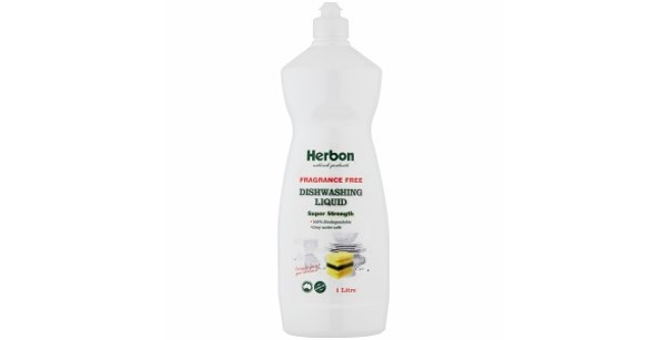 Herbon Natural Products – Herbon Dishwashing Liquid Fragrance Free 1 Litre