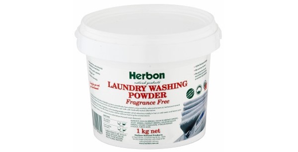 Herbon Natural Products – Laundry Washing Powder 1 kg Fragrance Free