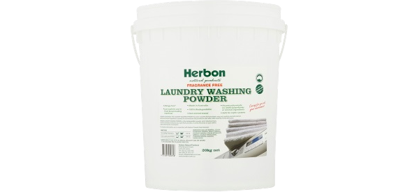 Herbon Natural Products – Laundry Washing Powder 20 kg Fragrance Free