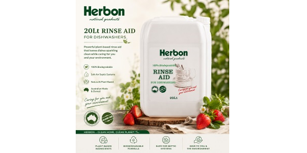 Herbon Natural Products – Rinse Aid 20 Litre